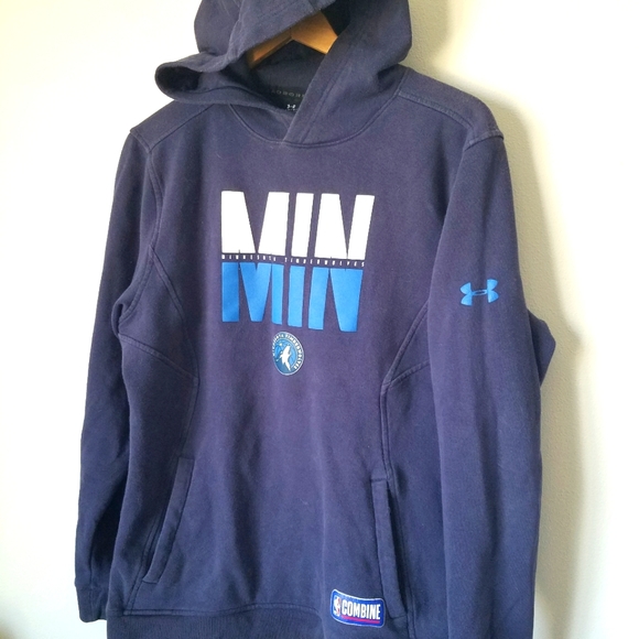 Under Armour Other - Mn Timberwolves Under Armour navy blue large mens hoodie sweatshirt top